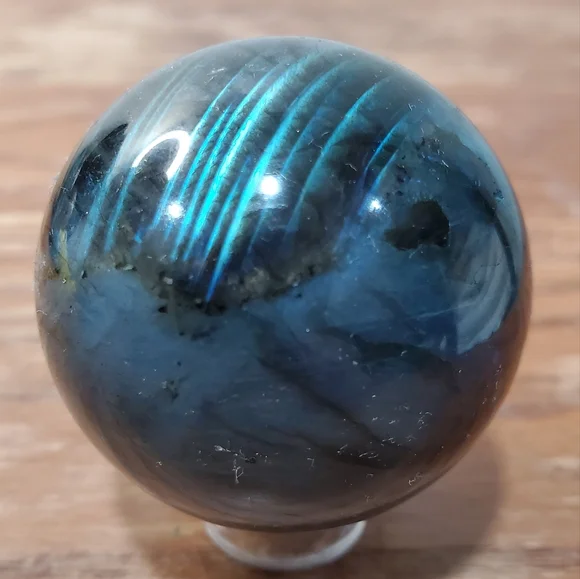 Labradorite Crystal Sphere 41mm - Picture 4 of 13